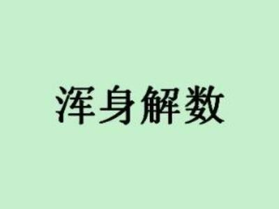 使出浑身解数什么意思 浑身解数什么的意思